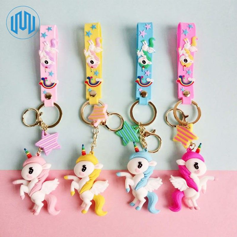 MJ88 Gantungan Kunci Unik Unicorn Gantungan Anak Cewek Super ORi