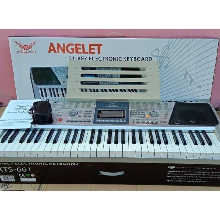 Dijual Keyboard piano 61key 200 tones rythm Angelet XTS-661 ORIGINAL Diskon