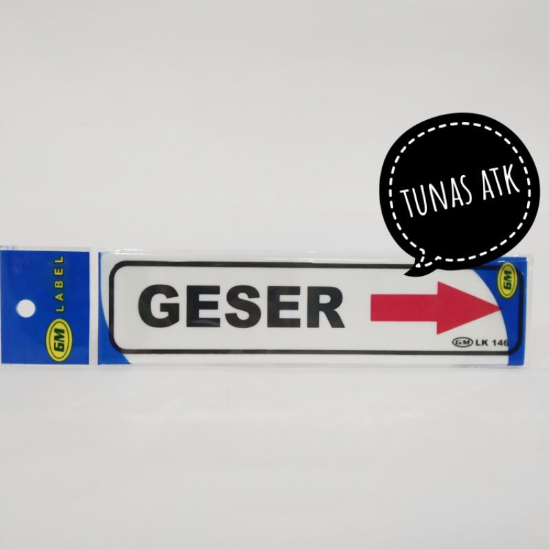 

GM LABEL ACRYLIC " GESER >