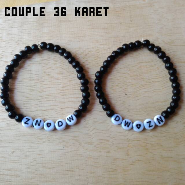 Gelang Couple nama with love