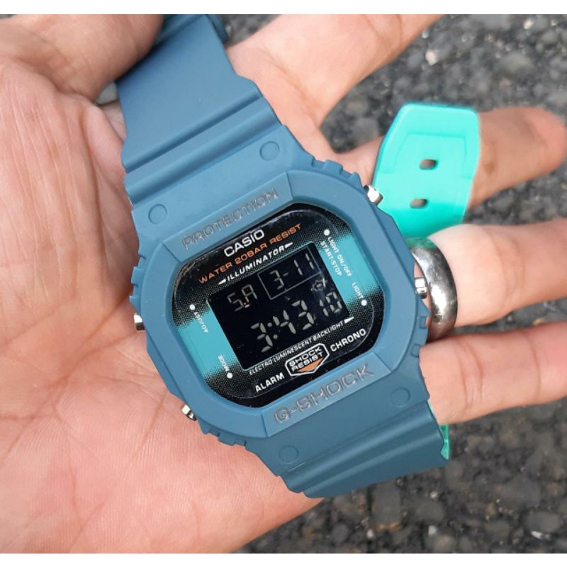 Jam tangan sport G Shock DW5600 water resist pilihan warna