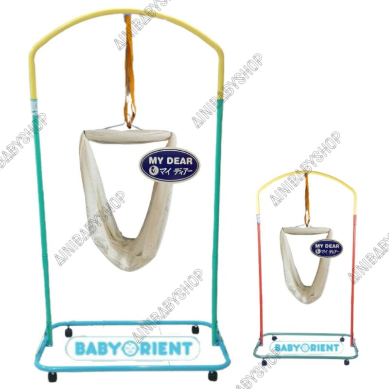 Paket Manual Ayunan Bayi Portable Warna Warni Tiang ORIENT