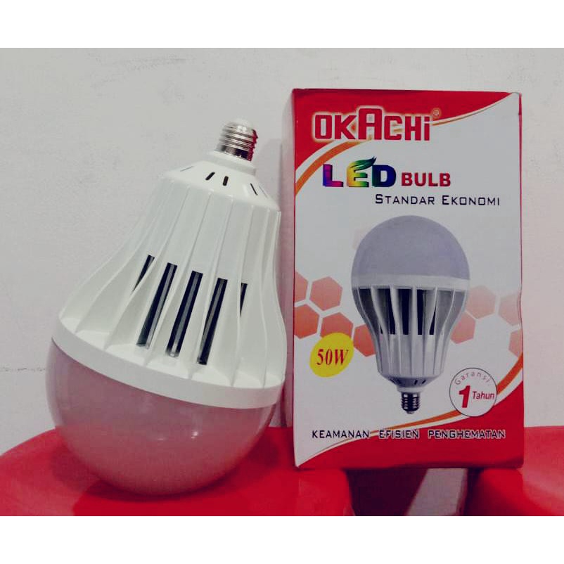 Lampu LED Big Bulb White 50 Watt Okachi