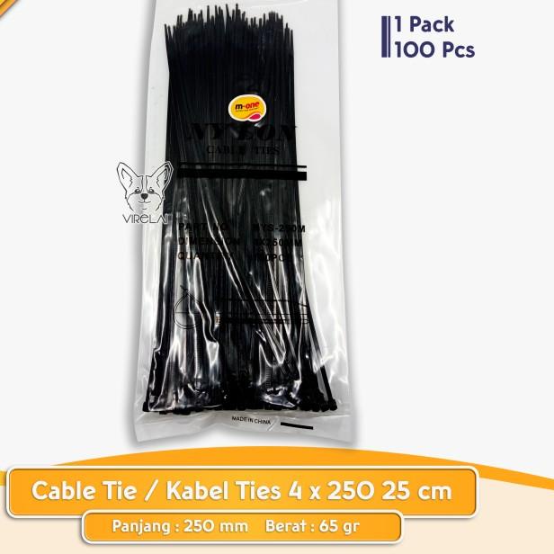 

✭ Kabel tis / cable TIES / Tali ties / Kabel Ties ukuran 4 x 250 hitam ♤