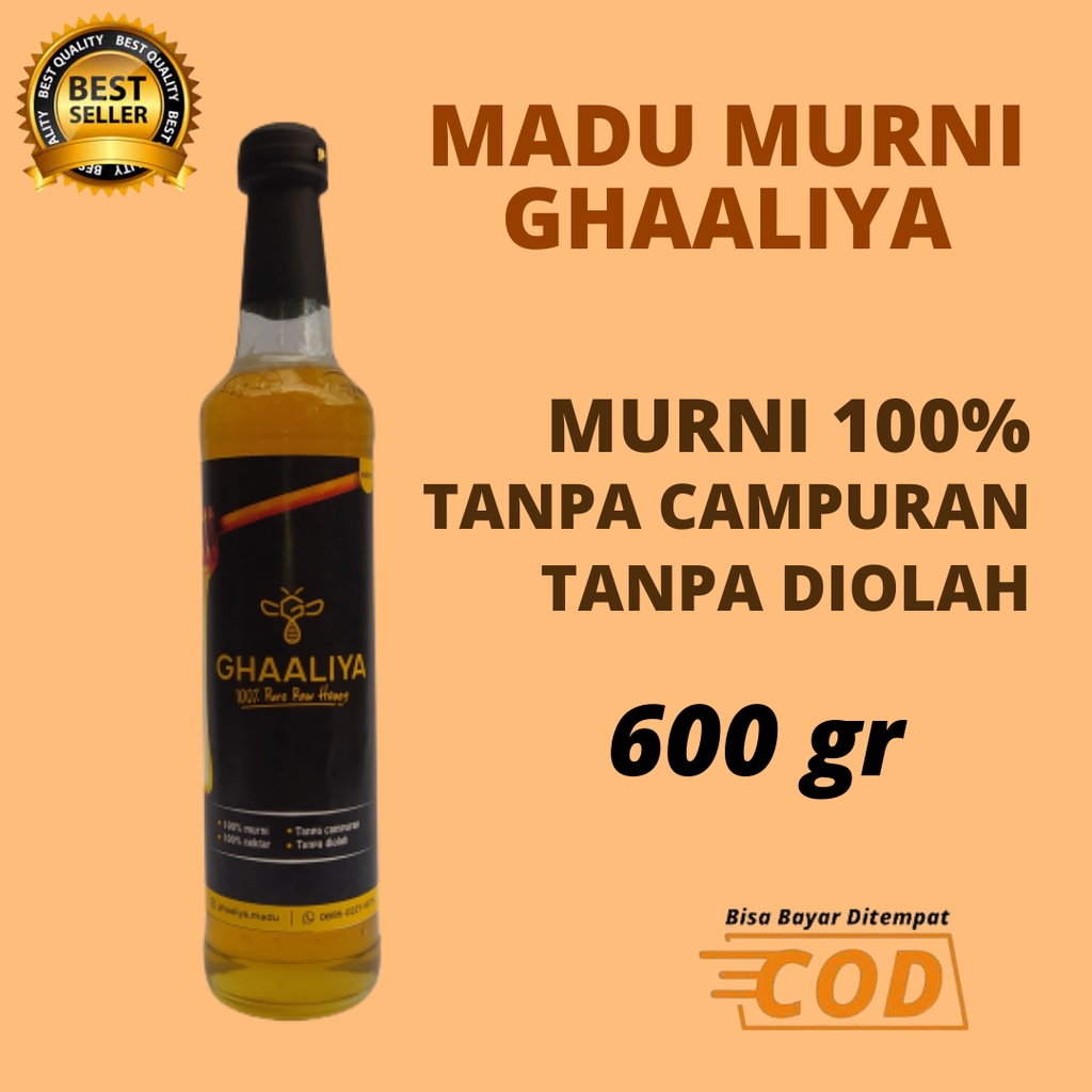 

Madu Murni Asli 100% Tanpa Campuran Nusantara - Nektar Bunga Multifora 450ml/600gram
