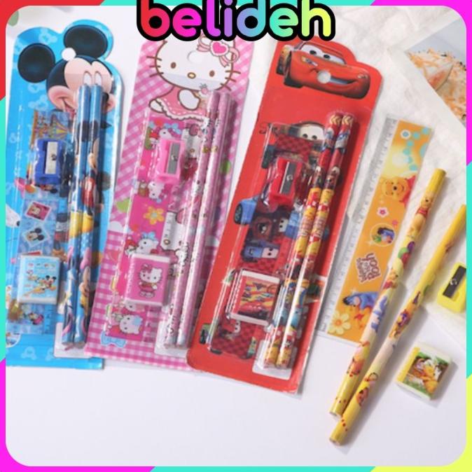 

JY283 BELIDEH SET ALAT TULIS SEKOLAH 5 in 1 KARAKTER LUCU MINI STATION