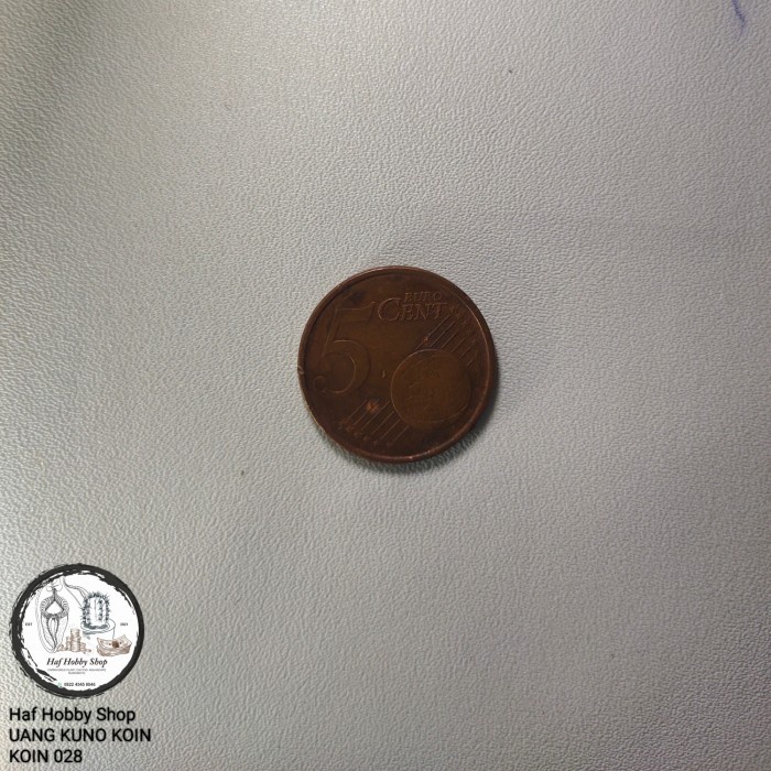 Koin Kuno 5 Euro Cent Tahun 2005