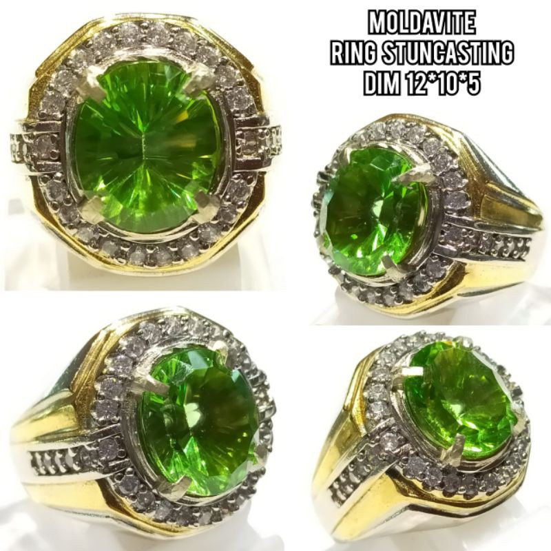 CINCIN BATU MOLDAVITE ASLI NATURAL