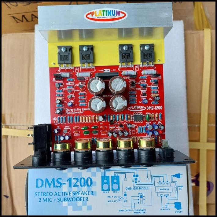 Pcb Kit Mesin Speaker Aktif Stereo Dms 1200 Platinum Dms1200 Tip 3055