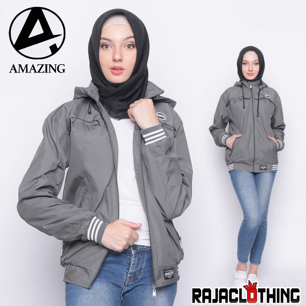 RCL - JAKET SWEATER HODIE SALUR AMAZING WANITA - JAKET HODIE CEWEK M.L.XL