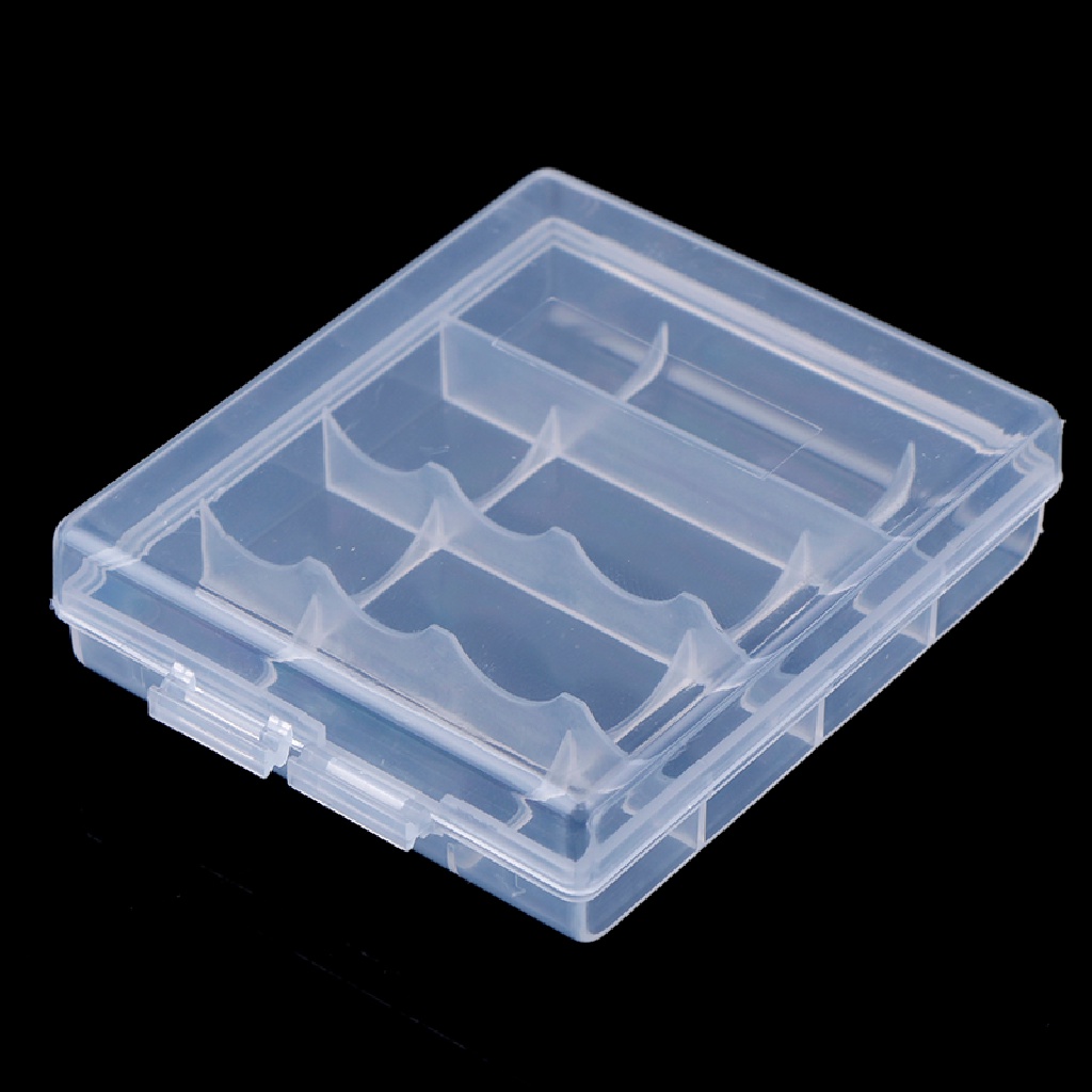 Case Holder Penyimpanan 4 Baterai Aa Aaa 14500 10440 Bahan Plastik