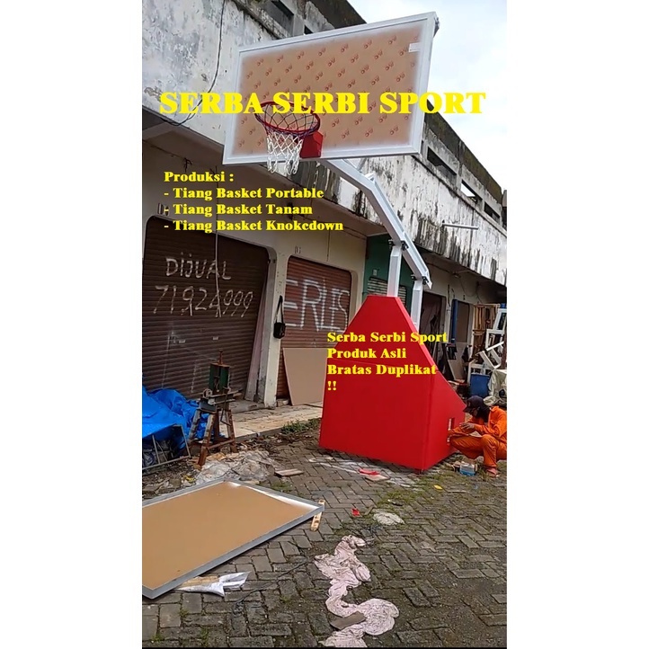 Tiang Basket Portable Gampang di pindahkan / Tiang Basket Mobile