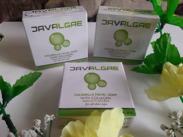 Javalgae Chlorella Facial Soap Penghalus Kulit Penghilang Bekas Jerawat Flek dan Kusam &amp; Pengencang