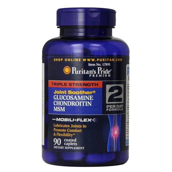 Puritan Triple Strength Glucosamine Chondroitin 90 kapsul Puritan’s Pride