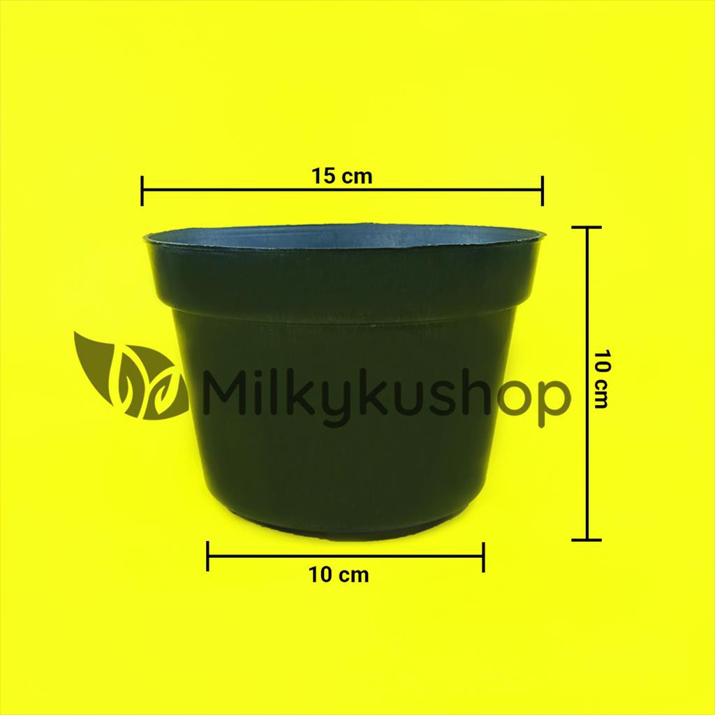 POT MIP PAK TANI P17 HITAM  15 CM - POT BUNGA TANAMAN