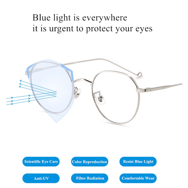 INS Anti Radiation Glasses for Men and Women Korean Replaceable Lenses