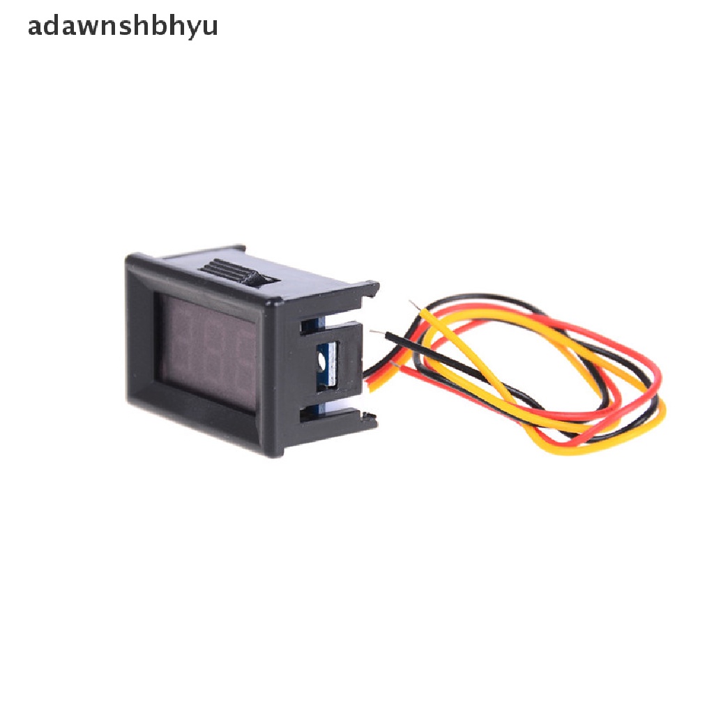 Adawnshbhyu DC 0-100V LED Mini Digital Voltmeter Volt Meter Pengukur Tegangan Panel Meter 3kabel