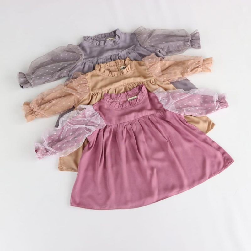 Setelan baju anak perempuan rayon premium Az-Zahra set