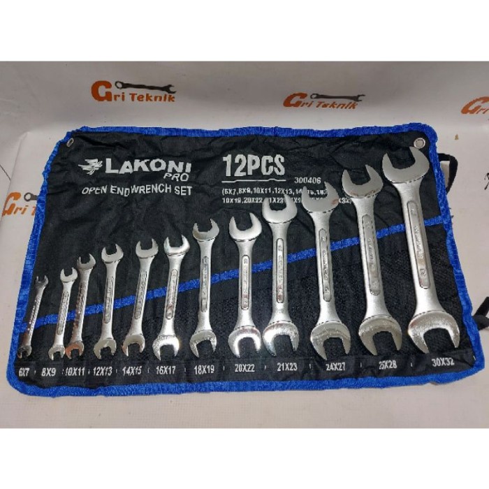 Kunci Pas Set 12 Pcs LAKONI PRO 300406/Open End Wrench Set LAKONIPRO