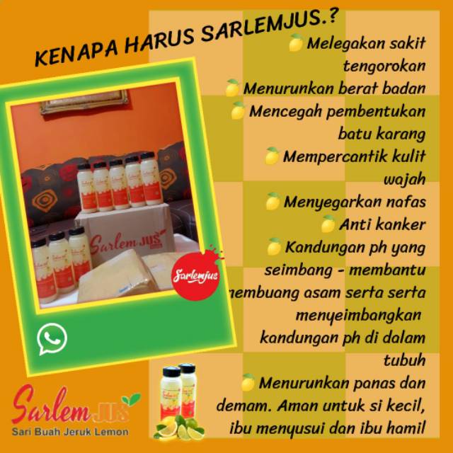 

Sarlem Jus Sari Buah Jeruk Lemon