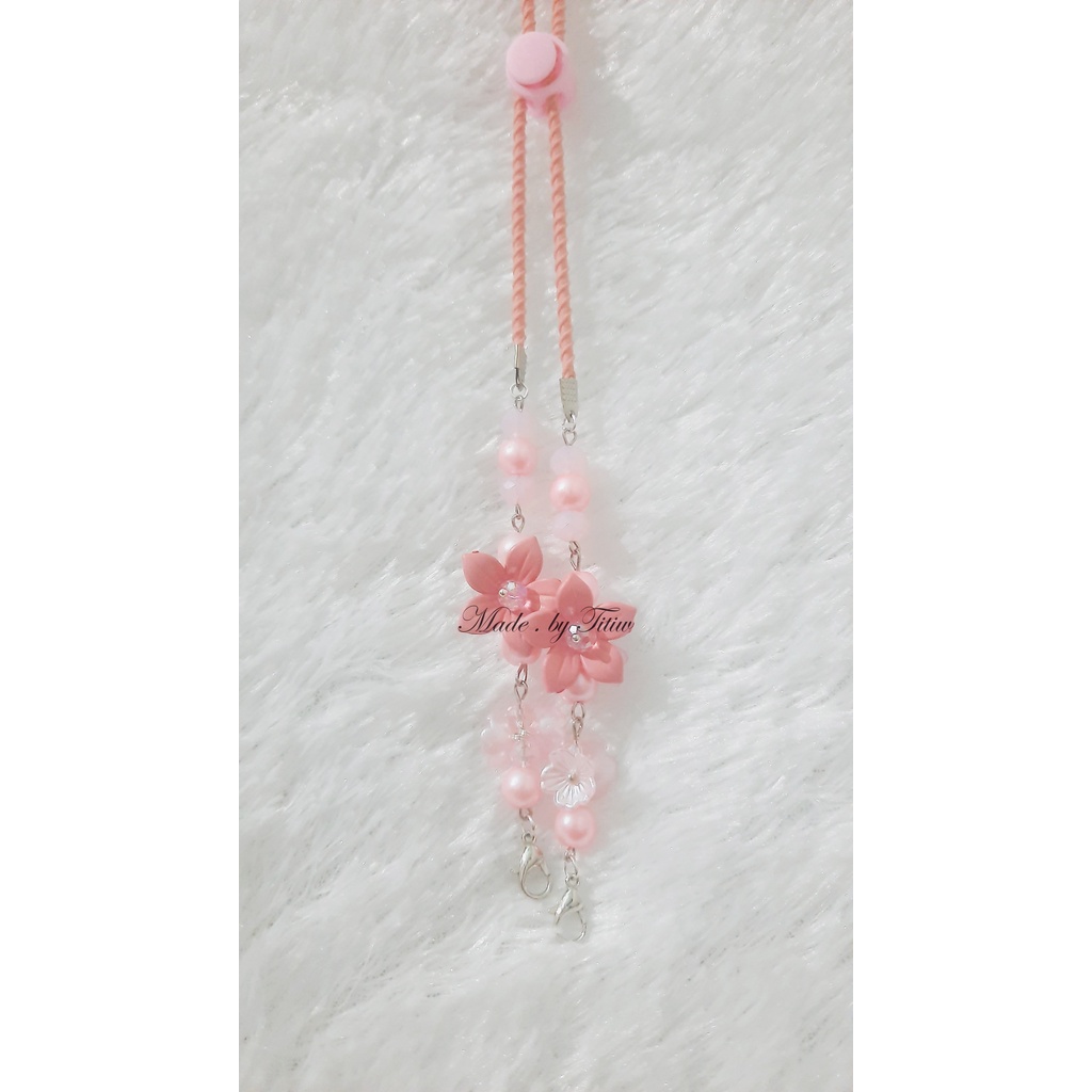 Strap masker 2 in 1, strap masker cantik, Strap masker kekinian, Strap masker lucu, Strap masker sim