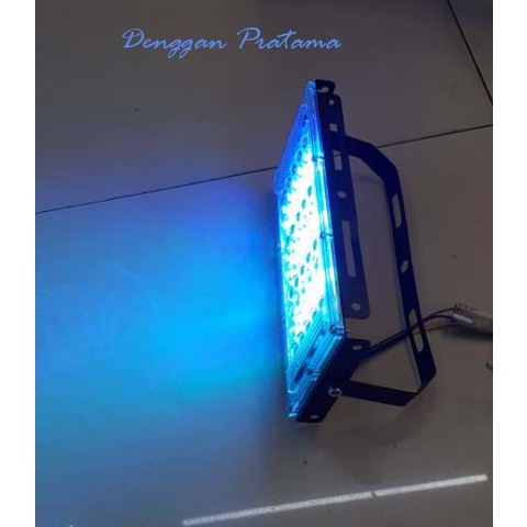 Lampu Led Sorot 50 Watt-Biru/Flood Light Slim