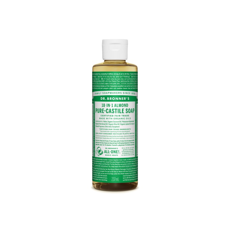

Dr Bronners Almond Pure Castile Liquid Soap Dr. Bronner's 237ml