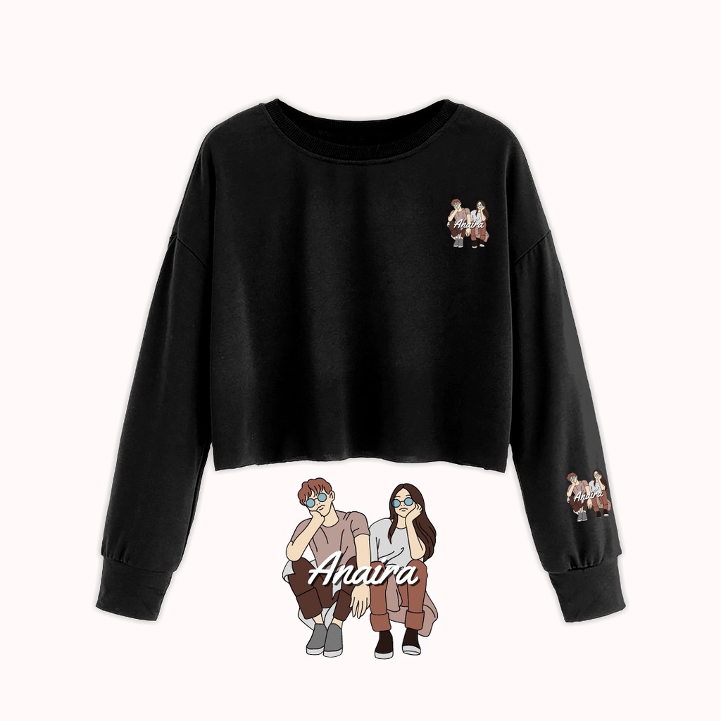 SWEATER CROP ANAIRA COUPLE WANITA ANAIRAOFFICIAL