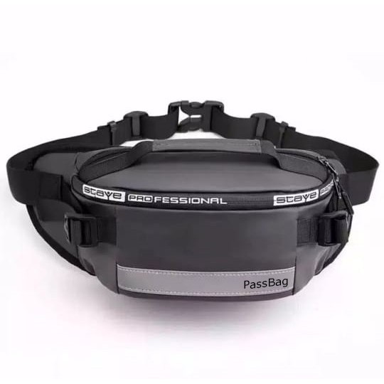 PASSBAG Wasitbag AS- Tas Selempang Pria Wanita WaterProof Professional Coklat