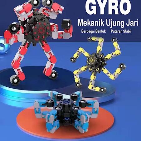Big Sale.. Mainan Gangsing Spiner Kreatif Terbaru NEW Fingertip Mechanical Spinner Gyro Tua Muda Ana