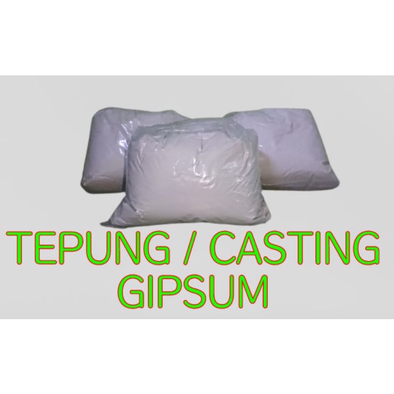 => Tepung Gips powder gipsum ¶