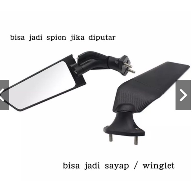 SPION WINGLET MODEL RIZOMA F22 R.UNIVERSAL NINJA 250FI ZX25R NINJA MONO R15 R25 CBR 250 NINJA CARBU