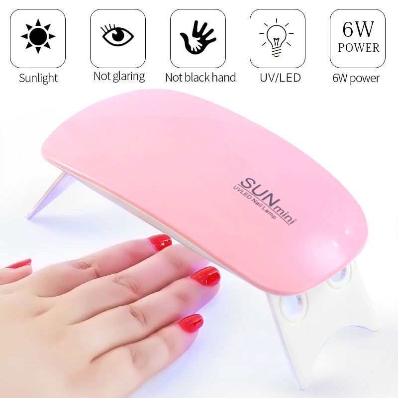 SUNMINI Sun Mini UV Lampu Pengering UV GEL / SUN UV MINI PORTABLE / Pengering Kutek