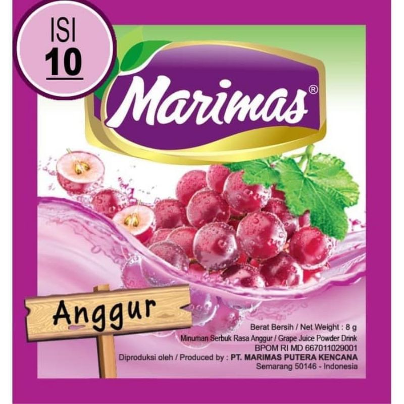 

MARIMAS ANGGUR PER 10 PCS1 RENCENG