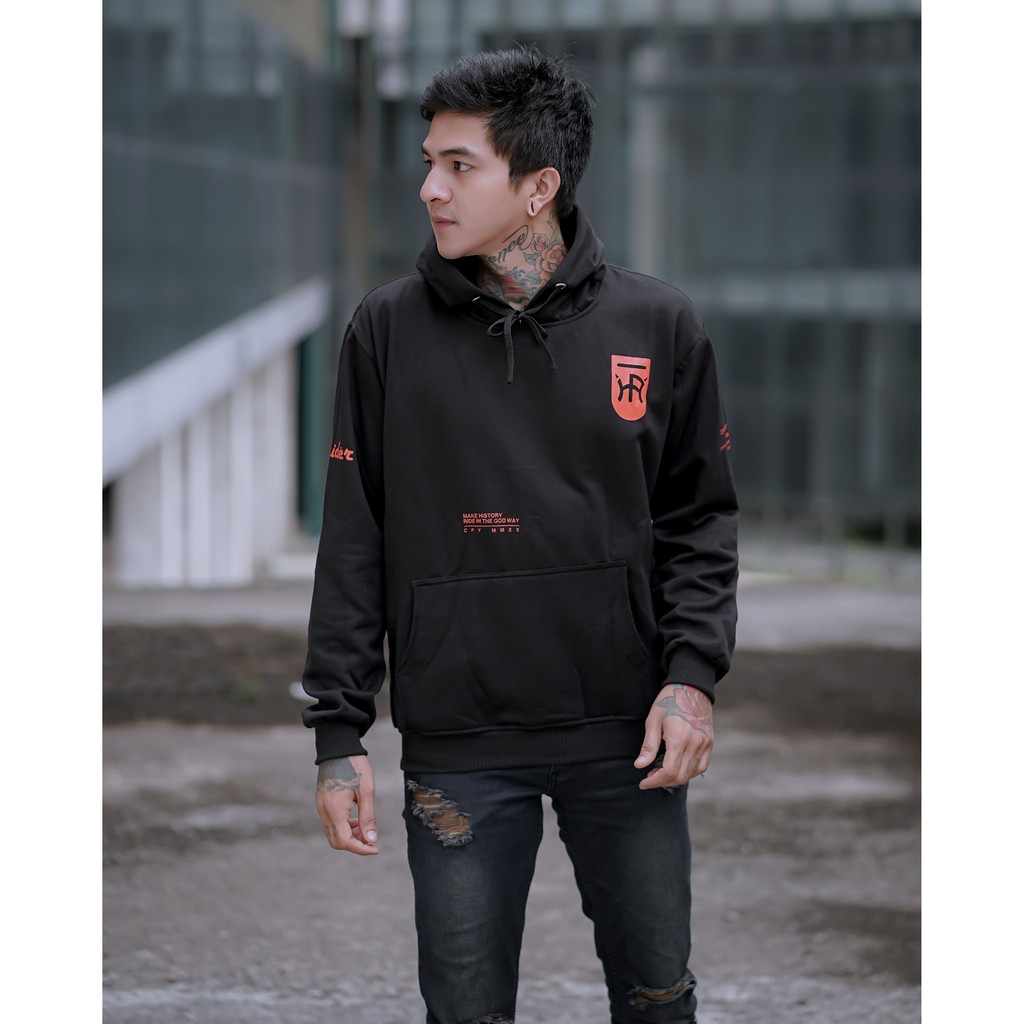 ORANGE HOLYRIDER SWEATER HOODIE // SWATER HOODIE PRIA DAN WANITA