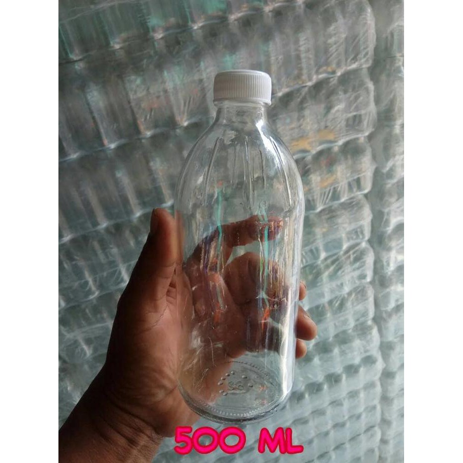 BOTOL KACA BENING 500 ML