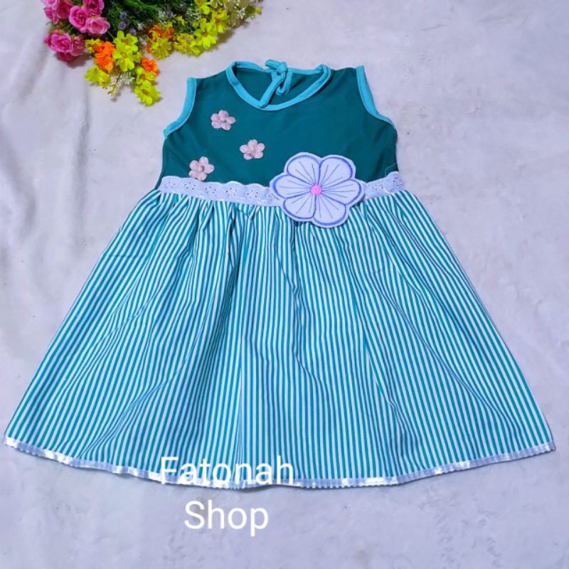 Dress Anak 2 3 tahun baju anak cewek perempuan ( bunga kenangan )