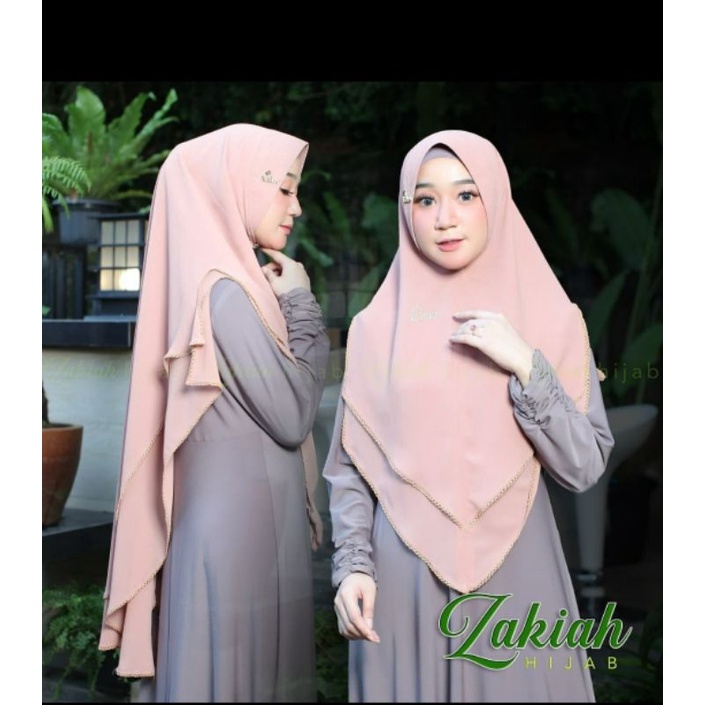 khimar hijab zakiah syar.i picot belah kk