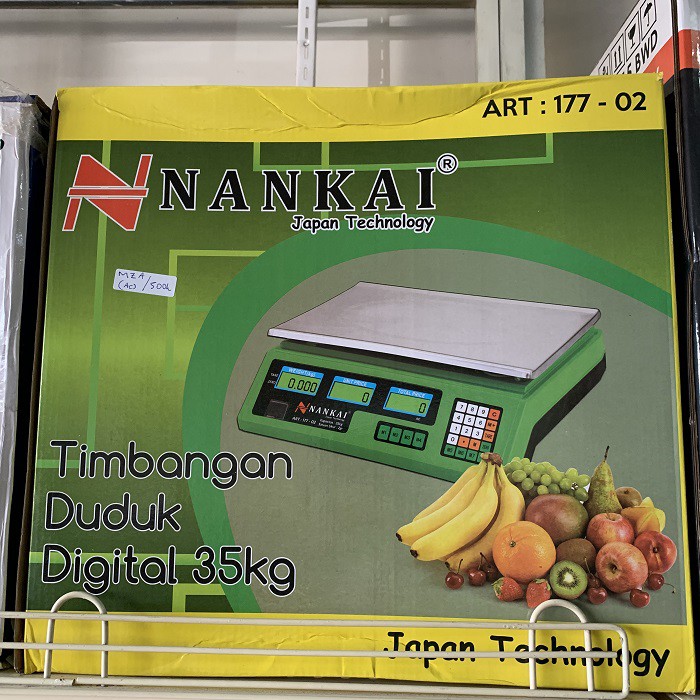 Timbangan Duduk NANKAI 35kg Digital Laundry Buah Supermarket Akurat Portable