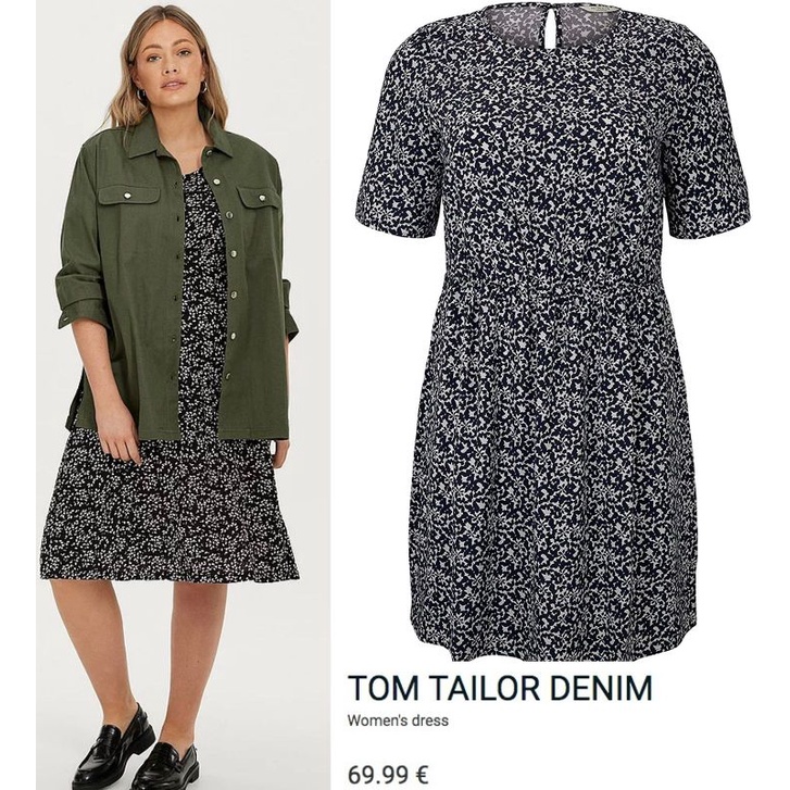 TMT flora midi dress