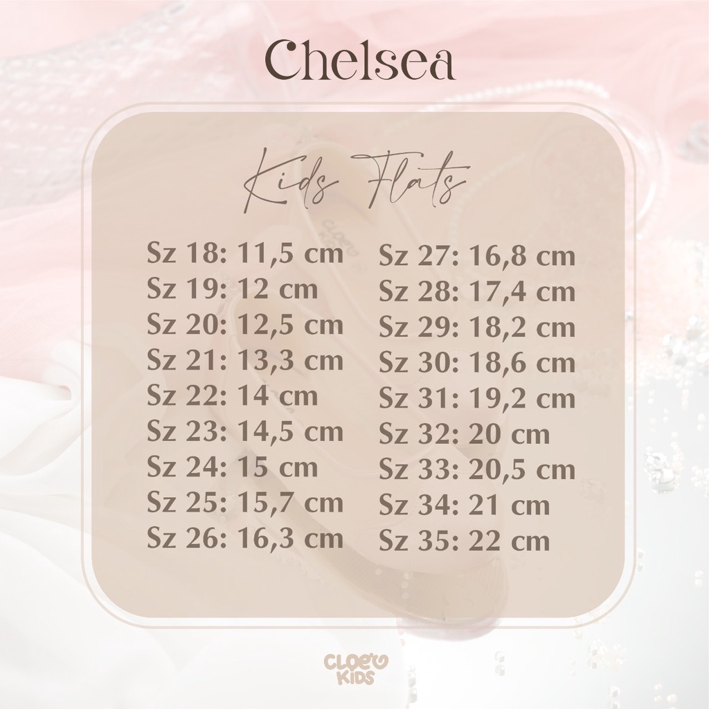 CLOEVKIDS - READY STOCK Chelsea Size 22-35 Flatshoes Sepatu Pesta Ballet Anak Perempuan Ballerina Korean Style Lucuu - Blink Series