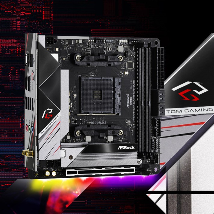 ASROCK B550 PHANTOM GAMING-ITX/AX AMD AM4 MOTHERBOARD