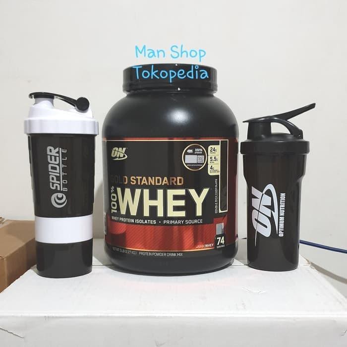 ON WHEY GOLD STANDARD 5LBS 5 LBS OPTIMUM NUTRITION FREE SHAKER MP KODE 72