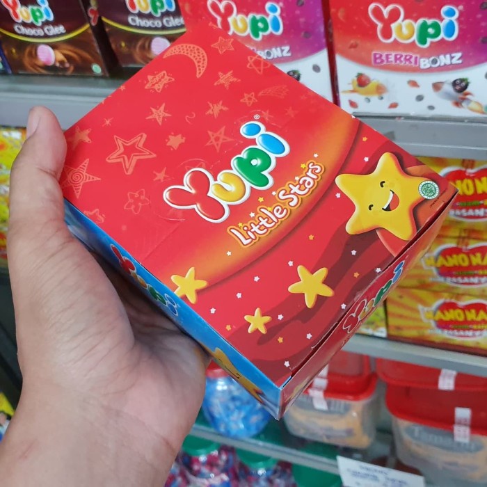 

24S - PERMEN YUPI LITTLE STARS BINTANG KECIL / PERMEN KENYAL CANDY atayatoko