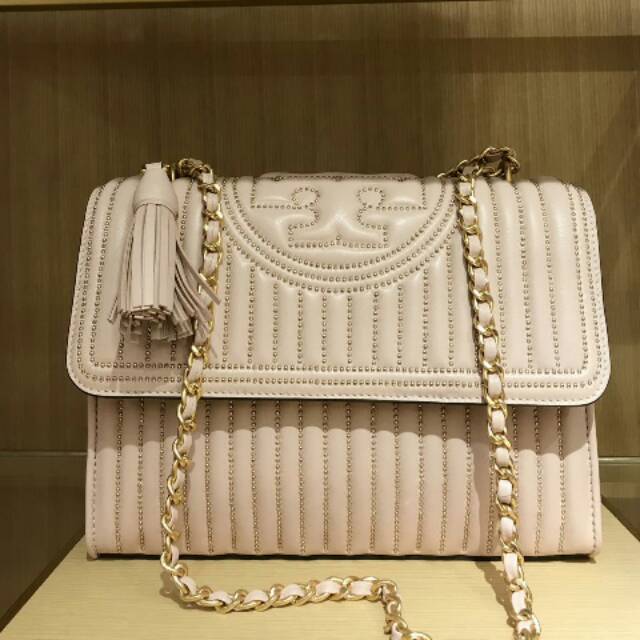 TORY BURCH Fleming Mini Stud Convertible tas authentic original asli