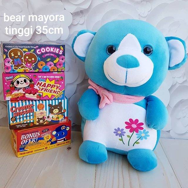 Boneka blue bear mayora