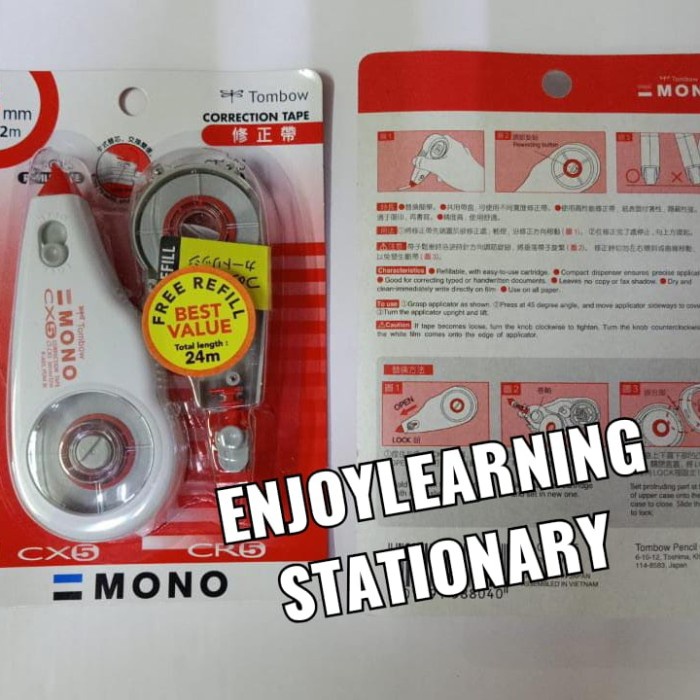 

Hari Ini Correction Tape Merek Mono Tombow 5Mm X 12 Meter Diskon