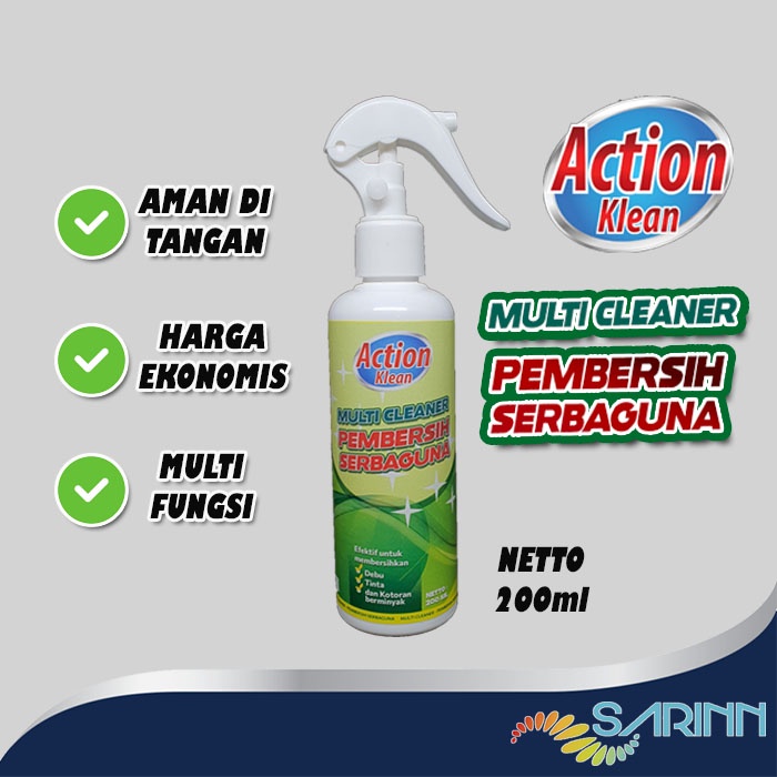 Pembersih bekas lem Penghilang bekas Lakban Action Klean Multi Cleaner Serbaguna