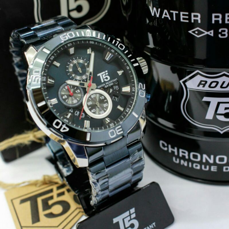 JAM TANGAN PRIA T5 H3805 CHRONOGRAPH ORIGINAL TAHAN AIR