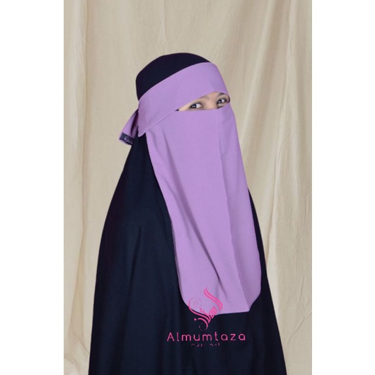 (PRODUK DISKON) niqab bandana poni ceruty baby doll  - Almumtaza Muslimah